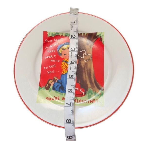 Rosanna “Your Heart is Carved Here Next to Mine” Small Plate & Coffee Cup Set - Picture 4 of 11